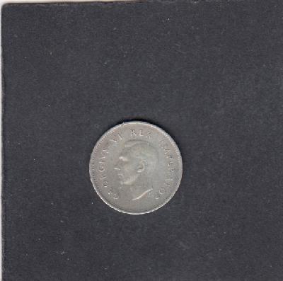 Beschrijving: 3 Pence GEORGIUS VI